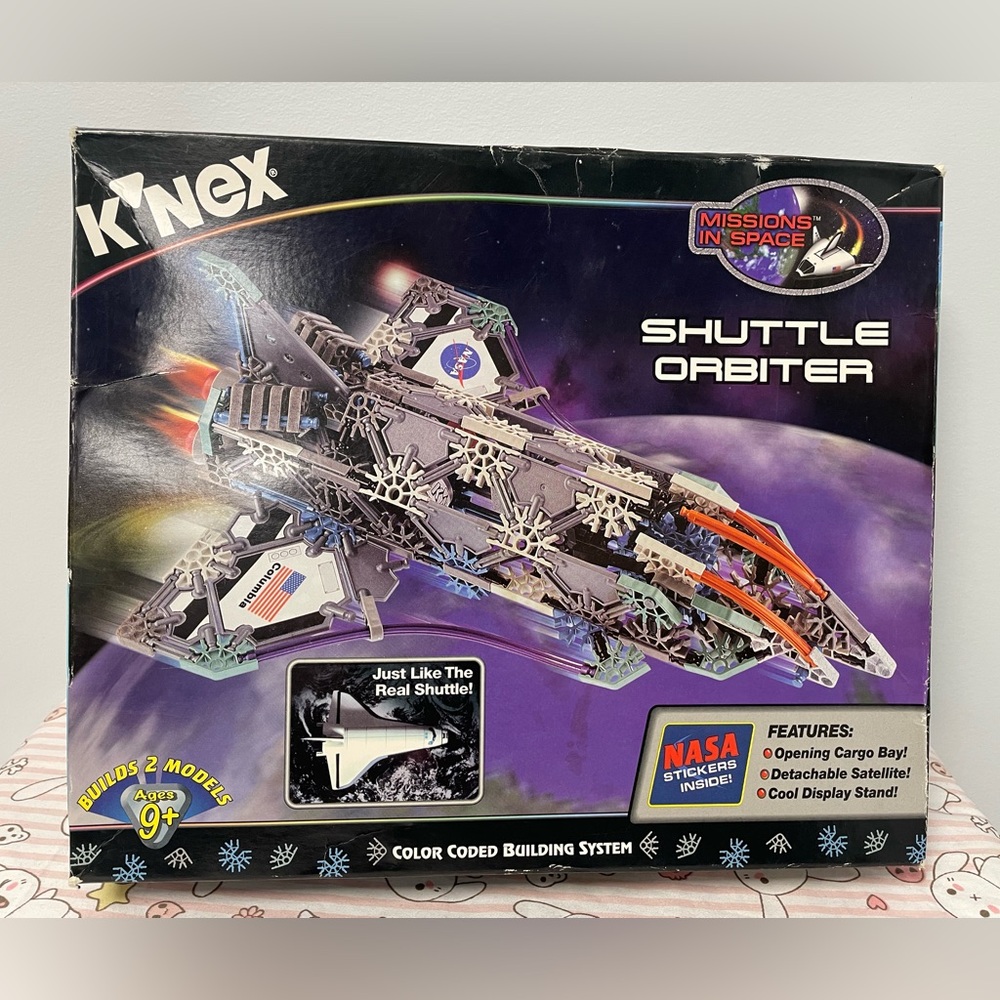 K’Nex Knex Space Shuttle Orbiter Kids Building Set 12018 NASA Sealed Box 2000
